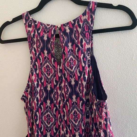 New Express Women’s Maxi Dress Boho Print - Picture 4 of 6